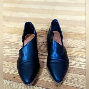 A-Symetrical slip on shoes